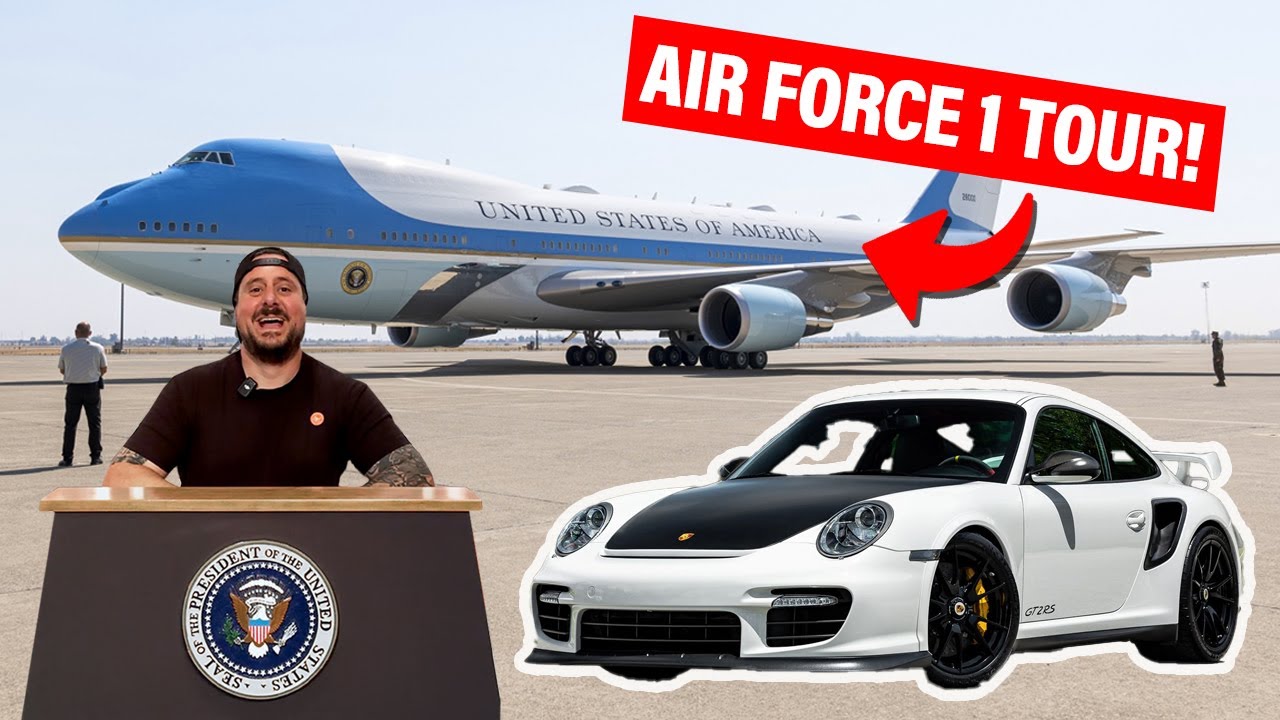We Visited The President's Airplane In A Porsche GT2 RS