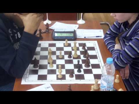 End of the game 4 round - IM Anwesh Upadhyaya 2366 - WFM Osmak Iulija 2405 1-0