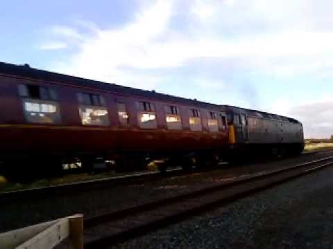North Wales Coast Express passing Prestatyn 5th August 2012 - 2 x Class 47 locos