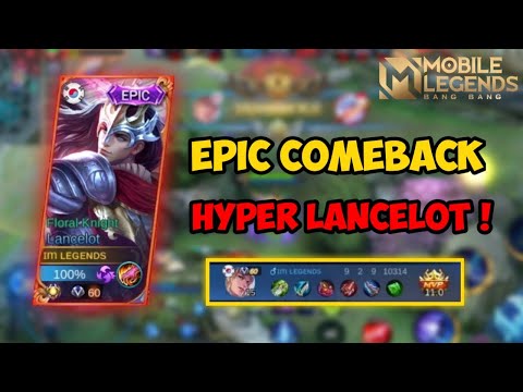 LANCELOT MOBILE LEGENDS BEST BUILD EPIC COMEBACK DARI KEKALAHAN - MOBILE LEGENDS
