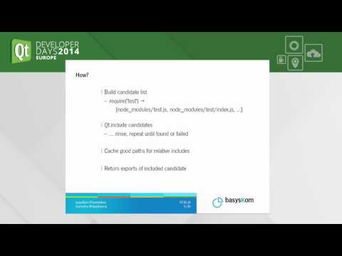 QTDD14 - A pure QML/JS approximation of node.js' require() mechanism - Sumedha Widydharma