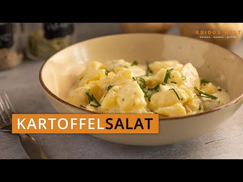 Kartoffelsalat mit einer cremigen Mayonnaise Salatsauce