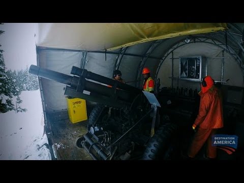 Railroad Uses Howitzer Cannon to Cause Avalanches | Railroad Alaska