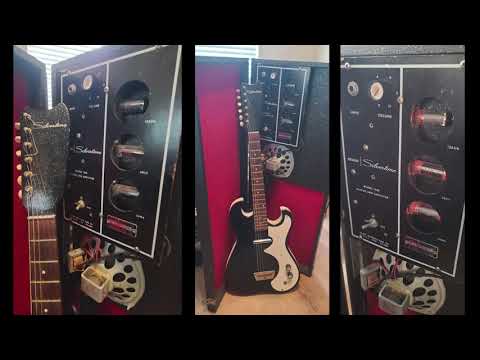 Silvertone 1448 With Case Amp 1963 - Black image 4