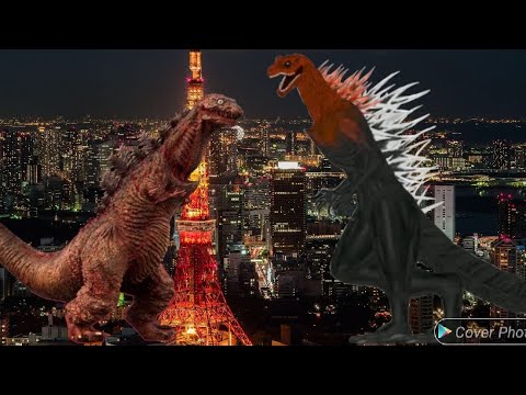 Shin Godzilla 3rd form vs Godzilla Bloodbath in a roaring contest 