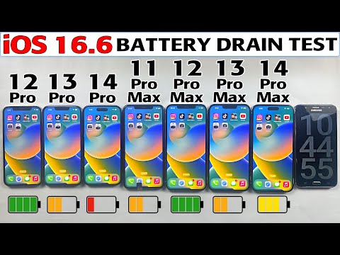 iOS 16.6 Battery Drain Test | 12 Pro / 13 Pro / 14 Pro / 11 Pro Max / 12 Pro Max / 13 Pro Max /14 PM