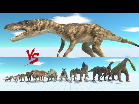 NEW RAPTOR vs All Units Dinosaurs (1 vs 1) with HP Bar