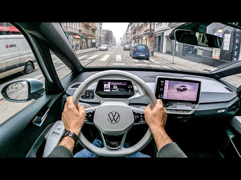 NEW Volkswagen ID.3 204HP | POV Test Drive #626 Joe Black