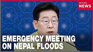 South Korea's President Lee mobilizes resources as nine nationals missing in Nepal floods