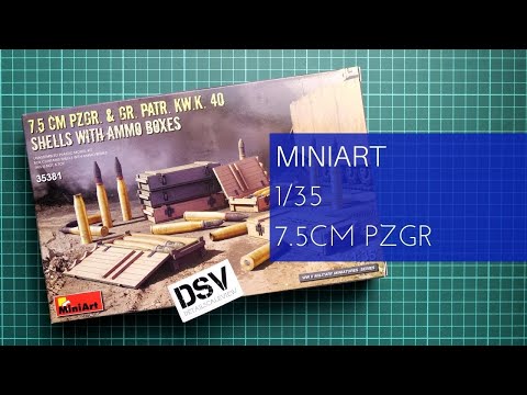 Patr Nbgr.& Pzgr MiniArt 35375 7.5 cm Sprgr. Stu.K.40 1/35 Kw.K.40 
