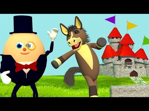 HUMPTY DUMPTY SAT ON A WALL CHILDREN NURSERY RHYME - KIDS MUSIC IN ENGLISH WITH 3D ANIMATION Video