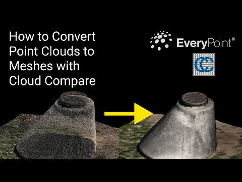 How to Turn a Point Cloud to a Mesh Using CloudCompare