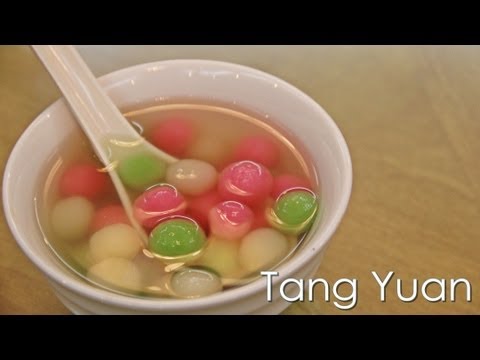 Tang Yuan (汤圆) Bolinho de arroz glutinoso - Festival DongZhi - Receita de ZaTaYa Yummy