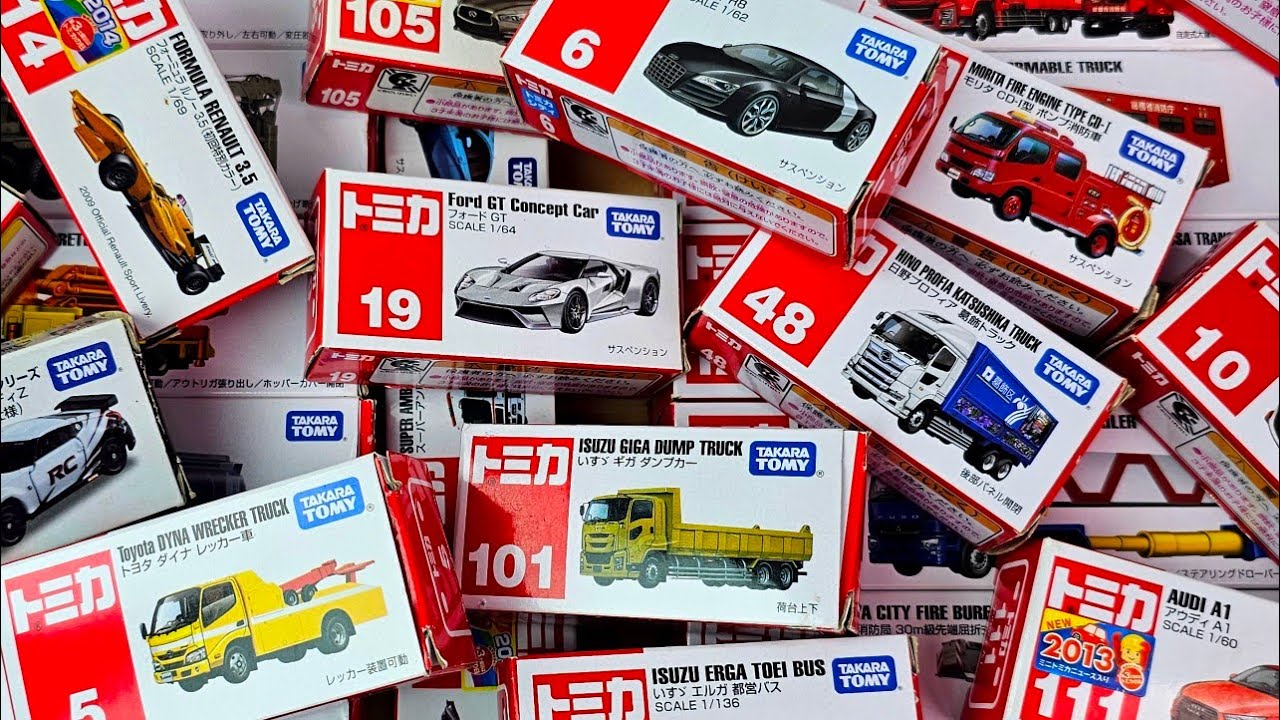 ASMR トミカ ||トミカのベストコレクションを動画でまとめました！最新のトミカを開けました - Tomica Long Vehicle 