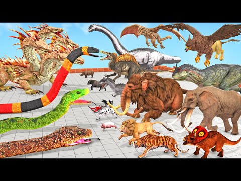 The Toughest of All Fantasy Revolt Giant Hydra Reptiles Battle Animal Revolt Battle Simulator