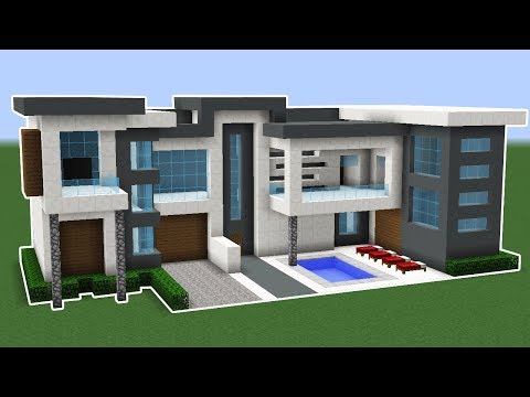 JerryVsHarry - Minecraft: How To Make A Modern House In 10 Minutes TUTORIAL!