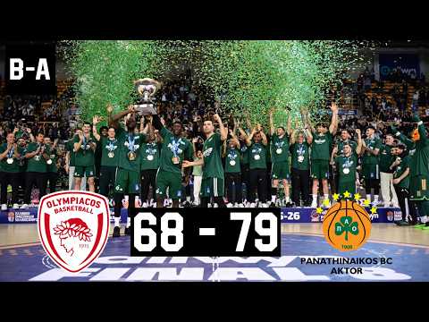 Olympiacos - Panathinaikos 68-79 | Full Highlights | Greek Cup Final 8 | Final | 21.02.2026