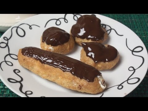 How to Make Chocolate Eclairs and Profiteroles