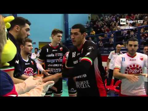 Superlega A1, Quarti gara 2. Molfetta - Trento