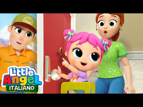 Toc Toc, Chi è Alla Porta? 🍄🙈 Cartoni Animati con Gianni Piccino - Little Angel Italiano