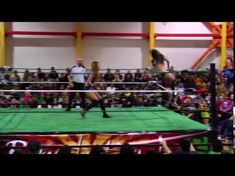 Sarah Stock Springboard Dropkick