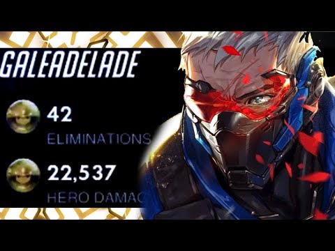 GALE TOP 500 SOLDIER 76! 42 ELIMS! [ OVERWATCH SEASON 18 TOP 500 ]