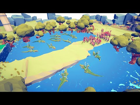 CROCODILE LAKE vs FACTIONS 🐊 | Totally Accurate Battle Simulator TABS
