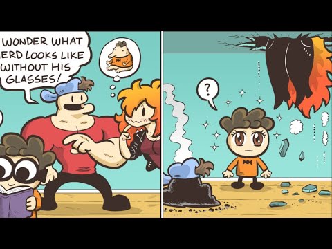 New Funny Nerd And Jock Comic Dub So Far #57 (Nerd Without Glasses) || Chicken Go