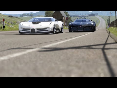 Bugatti La Voiture Noire vs Bugatti Centodieci at Highlands