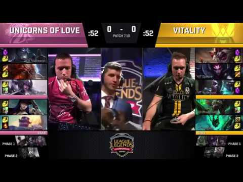 Unicorns of Love vs Vitality (Game 1 Highlights W1D2) EU LCS Summer Split 2017