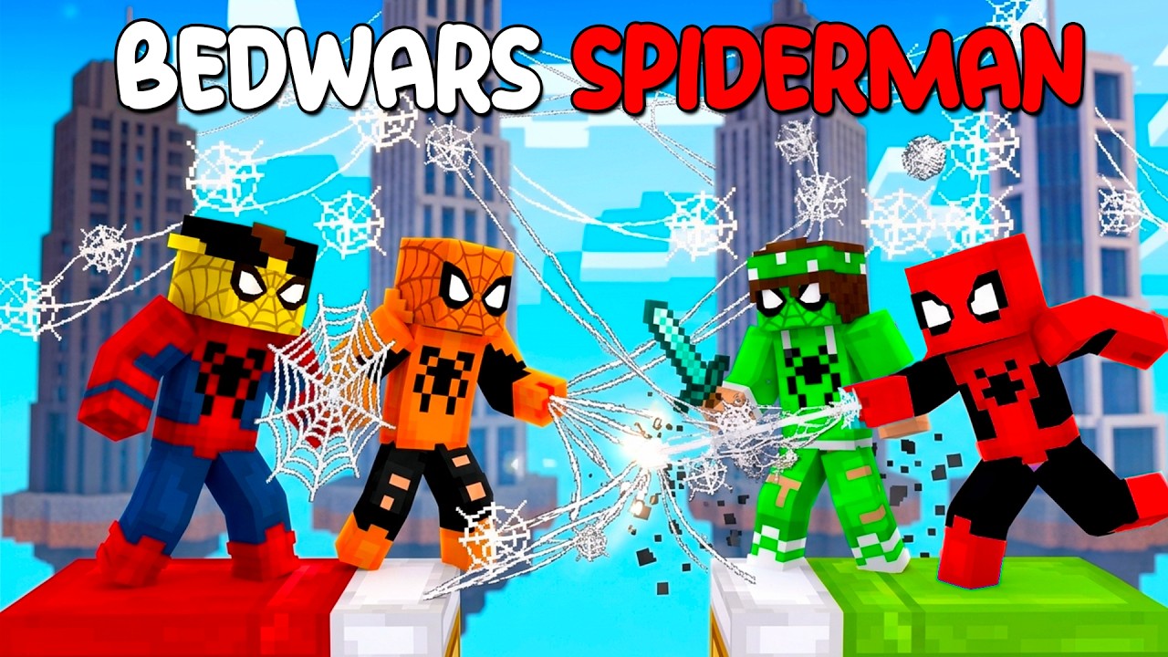 BEDWARS 2vs2 - SPIDERMAN vs SPIDERMAN- @Marcy @Nico. @ilBella @Baddi ​