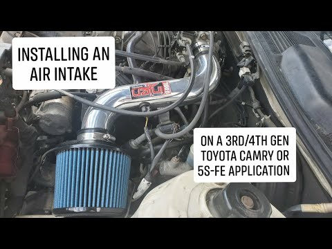 Installing an aftermarket (or even stock) intake tube on a Toyota Camry (2.2L 5S-FE Engine)