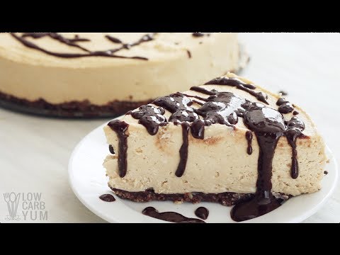 No Bake Keto Low Carb Peanut Butter Cheesecake
