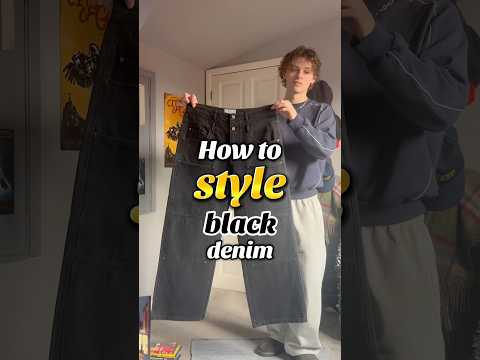 How to style black denim… #fashiontips #fashion #streetwear #stylingtips #mensstyle #styleadvice