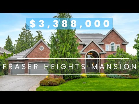 Luxury Mansion For Sale in Fraser Heights! $3,388,000 Surrey, B.C.