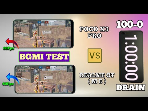 Poco X3 Pro Vs Realme Gt Master Edition 100% Battery Drain Bgmi And Pubg