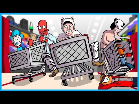 BLACK FRIDAY SHOPPING MADNESS!! - Garry's Mod Shopping Cart Hide and Seek Mod Funny Moments!