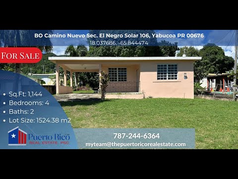 Spacious 4-Bedroom Home with Over 1500m² of Land in Yabucoa, PR | Fruit Trees & Expansion Potential