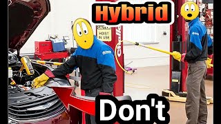 NEVER work on these HYBRID CARS without training. Chrysler Pacifica Hybrid may need a BATTERY PACK.