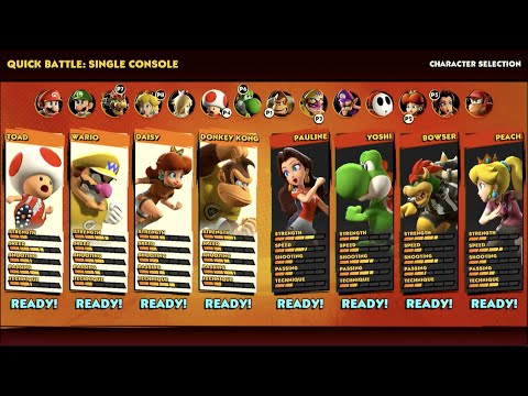 8-Player Mario Strikers Battle League (Uncommentated)