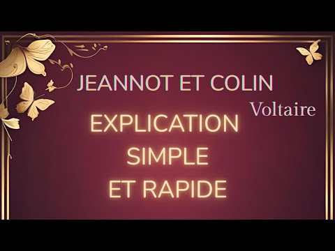 "Jeannot et Colin" de Voltaire expliqué 🧠 | Sens du conte, morale et analyse facile - résumé court