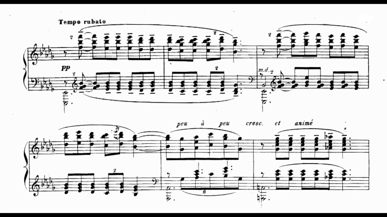 Debussy - Clair de lune (Audio+Sheet) [Cziffra]