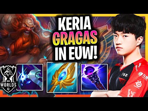 KERIA TRIES GRAGAS IN EUW SERVER! | T1 Keria Plays Gragas Top vs Rumble!  Worlds Bootcamp 2024