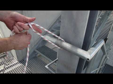 Knoten und Stiche, der Zimmermannsstich