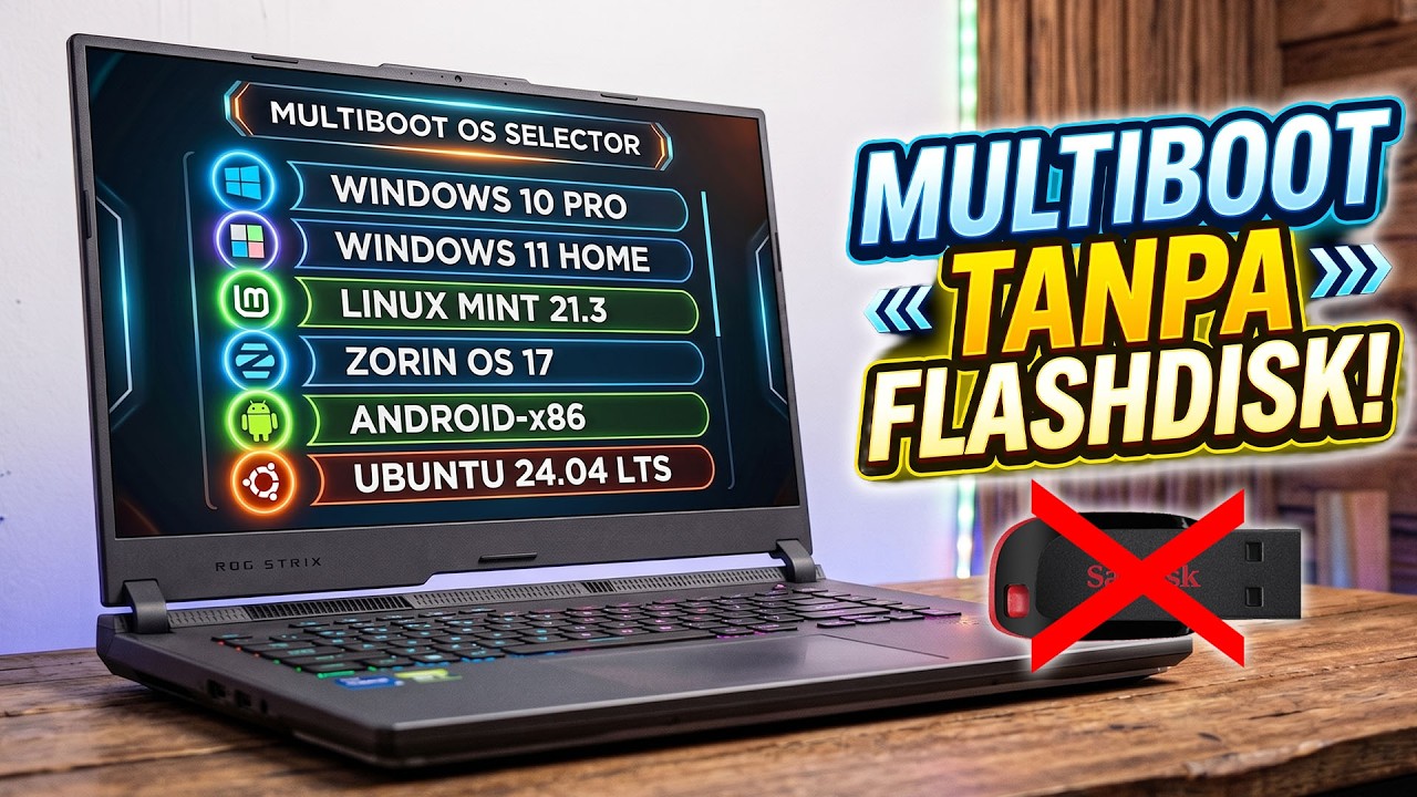 INSTALL ULANG OS MAKIN MUDAH! Cara Membuat MultiBootable Tanpa Flashdisk