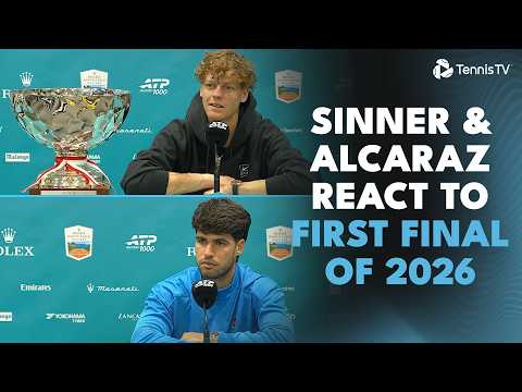 Jannik Sinner & Carlos Alcaraz React to 2026 First Meeting  🎙️ | Monte-Carlo Final Press Conferences