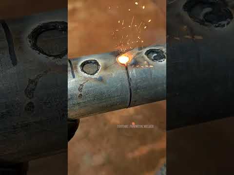 The secret of strong thin pipe connections #weld #welding #wepder #metalworking #fabrication