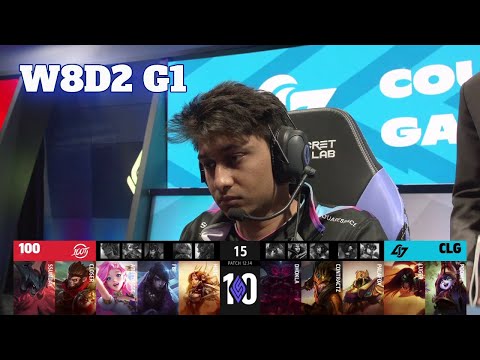 100 vs CLG | Week 8 Day 2 S12 LCS Summer 2022 | 100 Thieves vs CLG W8D2 Full Game