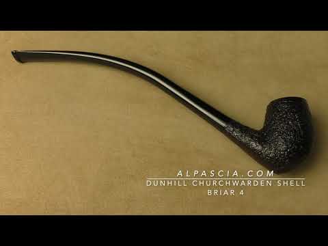 Dunhill Churchwarden Shell Briar 4 - pipe D546