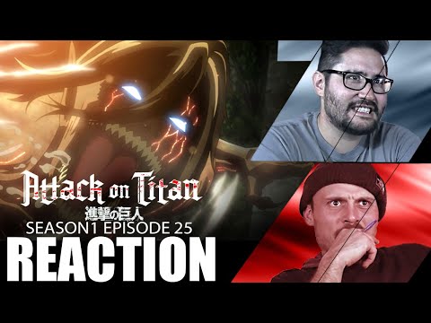 Attack on Titan 1x25 REACTION | "Wall: Raid on Stohess District, Part 3"